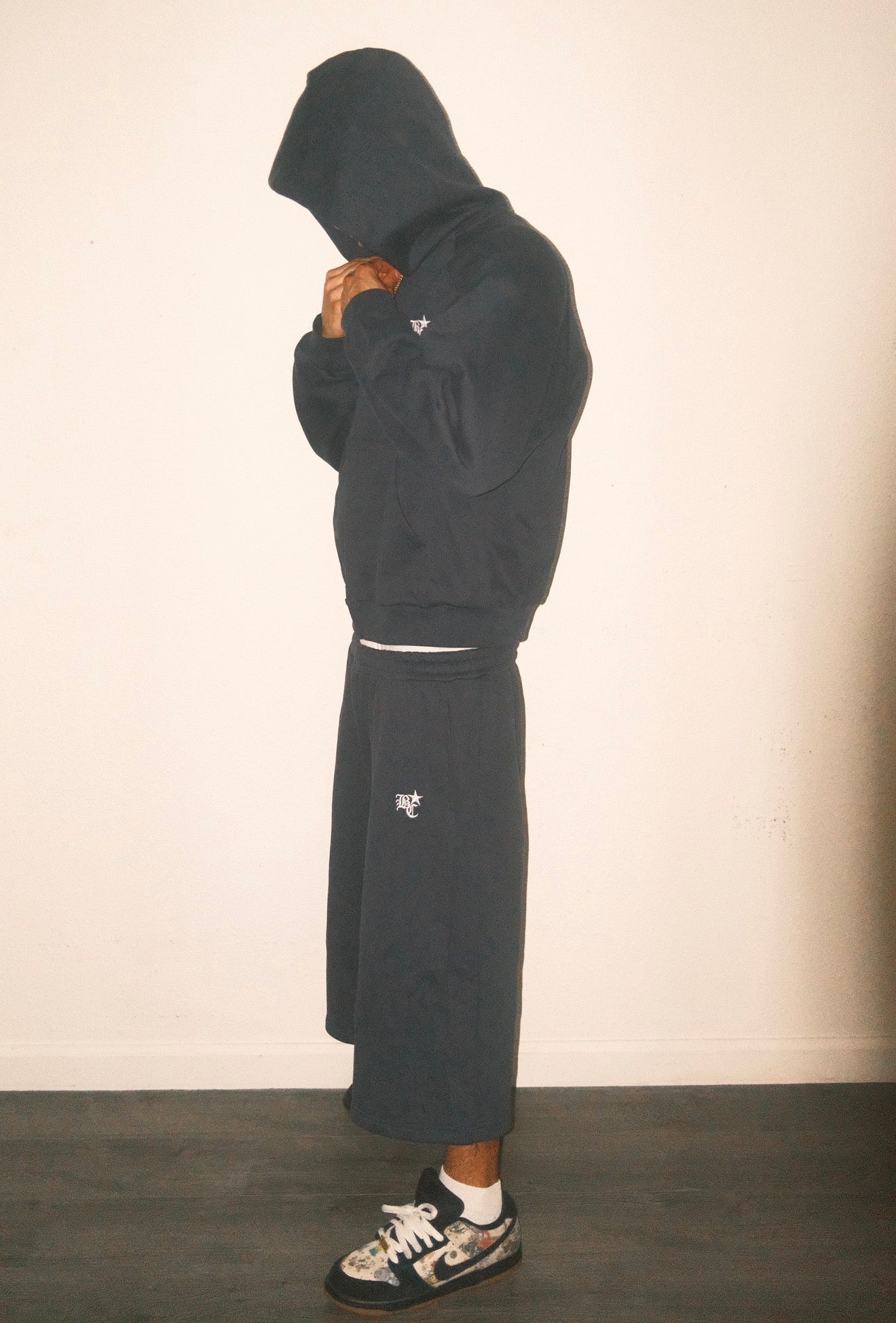BC TRACK SWEATSHORT (NAVY)