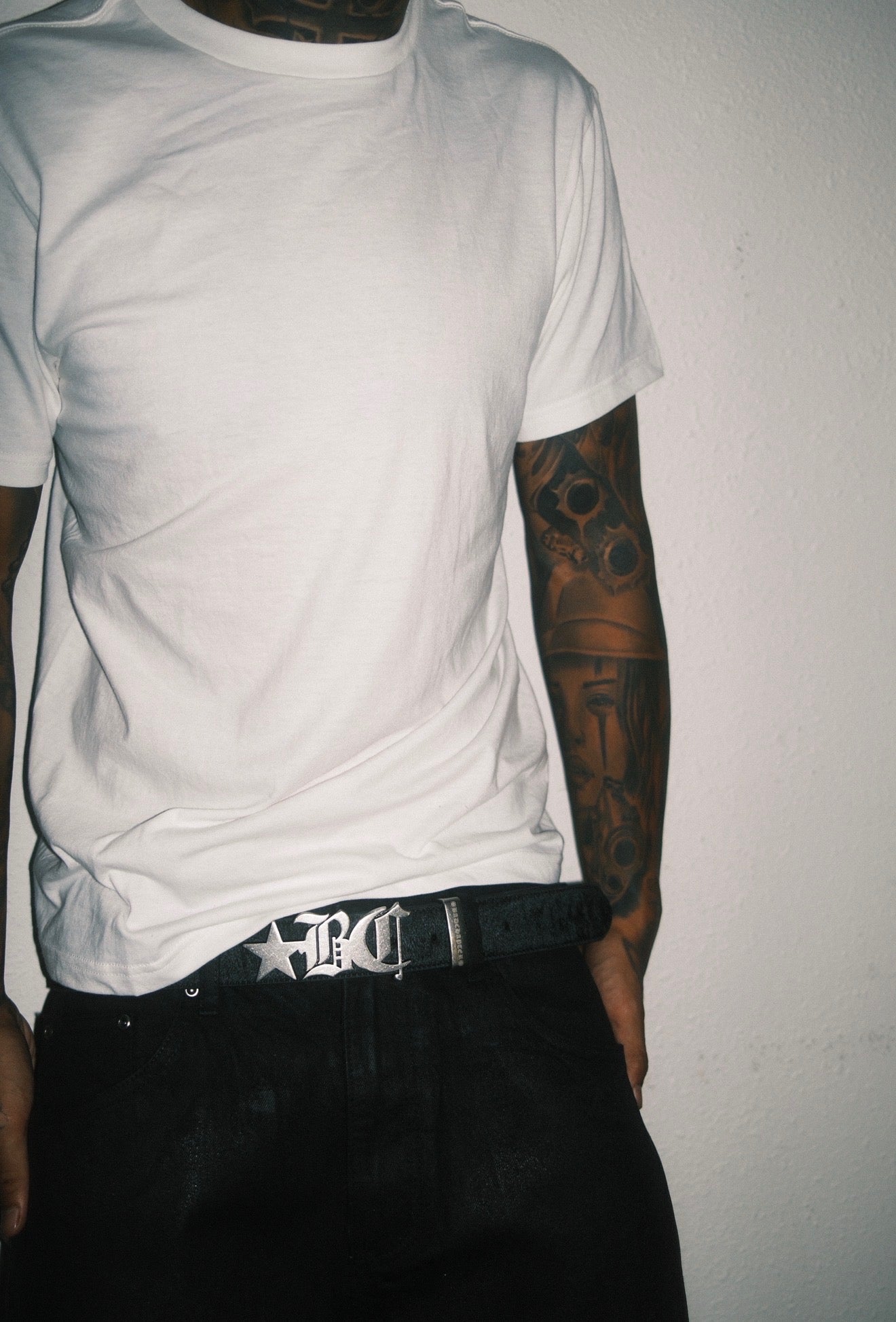 Black Cowhide Belt