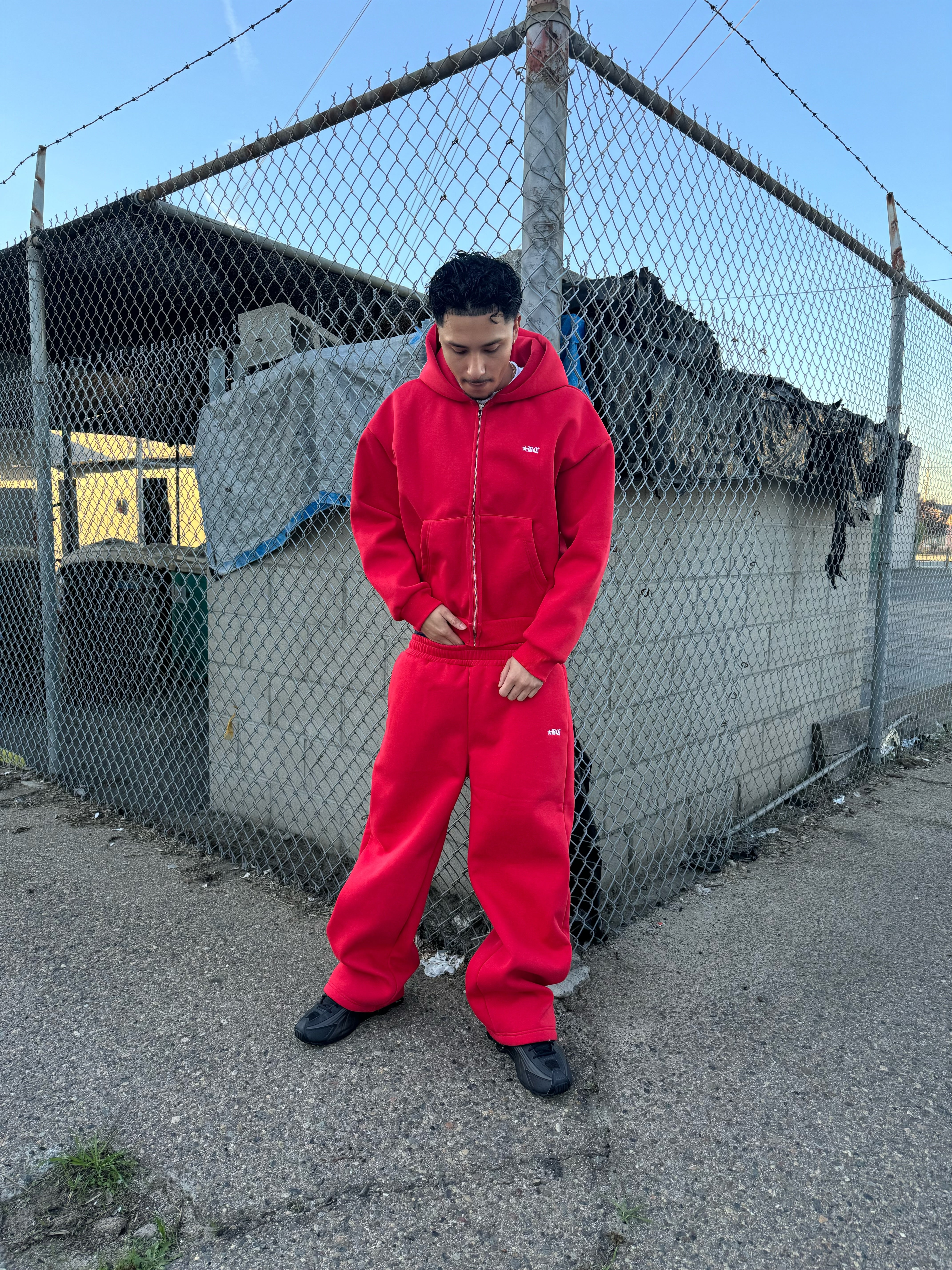 BADCHAPTER BASIC HOODIE (RED)
