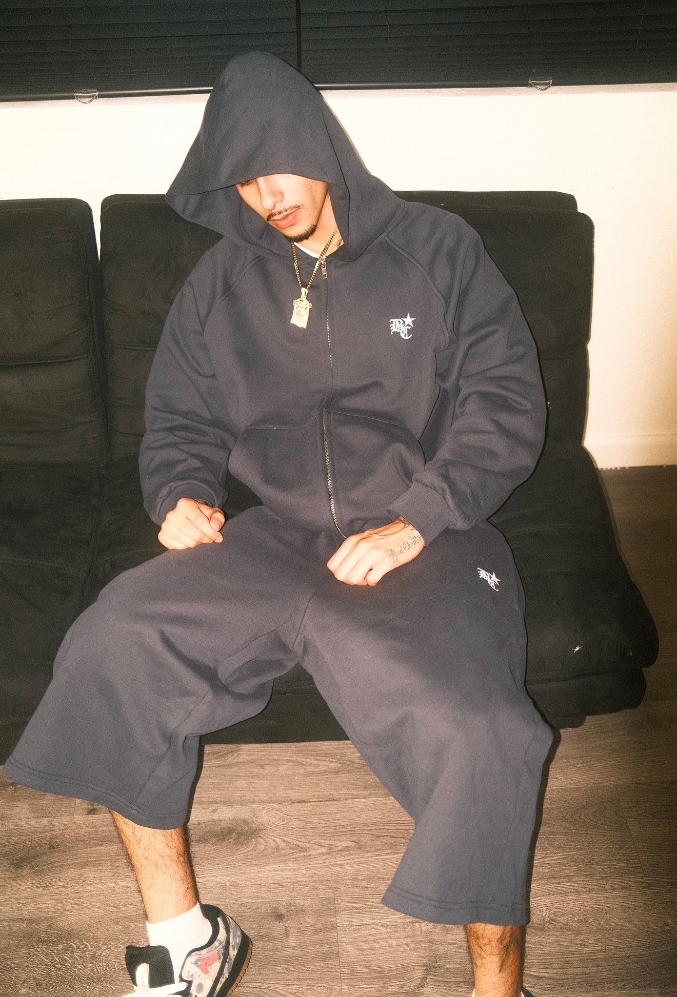 BC TRACK ZIPUP (NAVY)