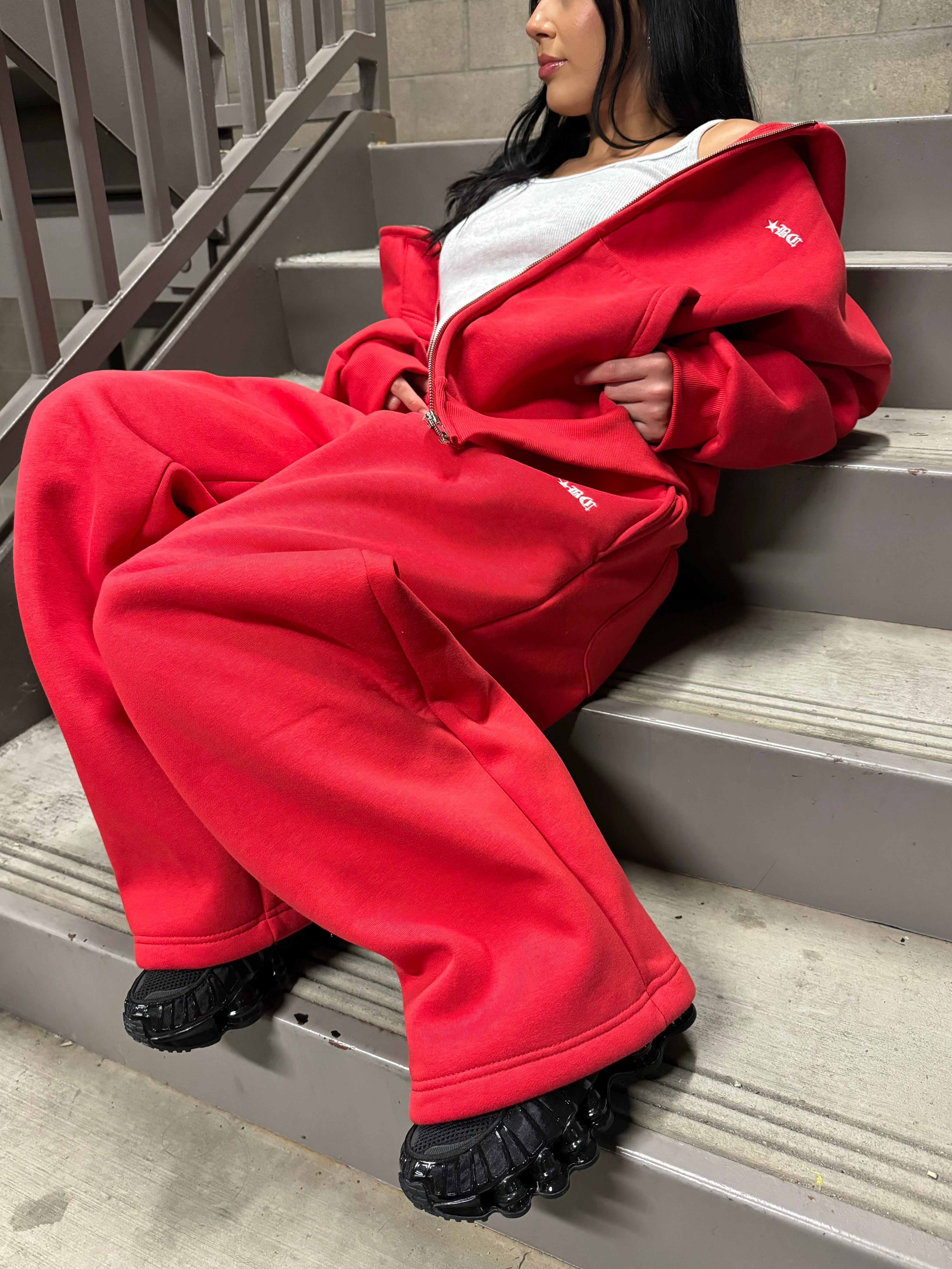 BADCHAPTER BASIC HOODIE (RED)