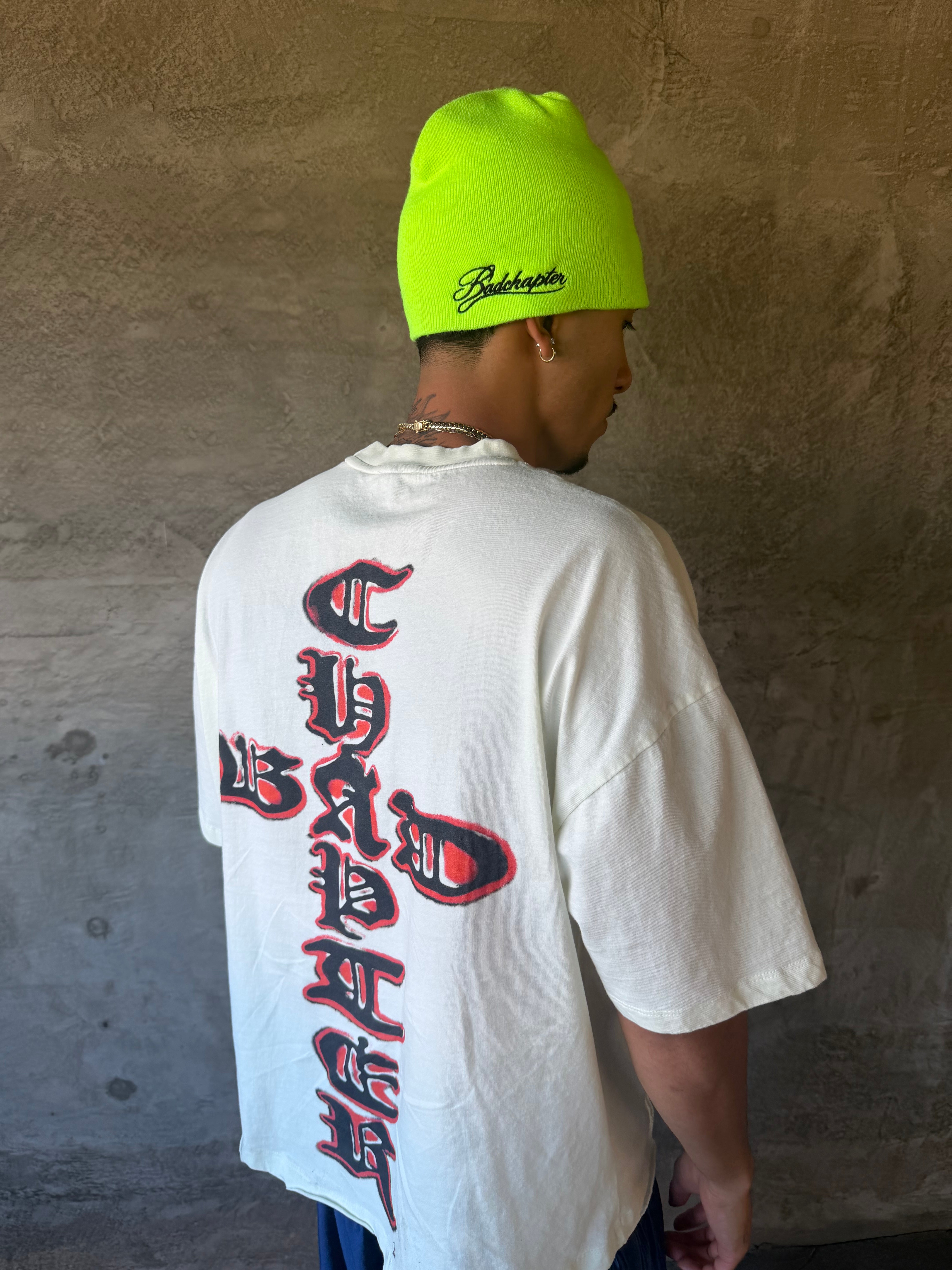 BC SCRIPT BEANIE (NEON GREEN)