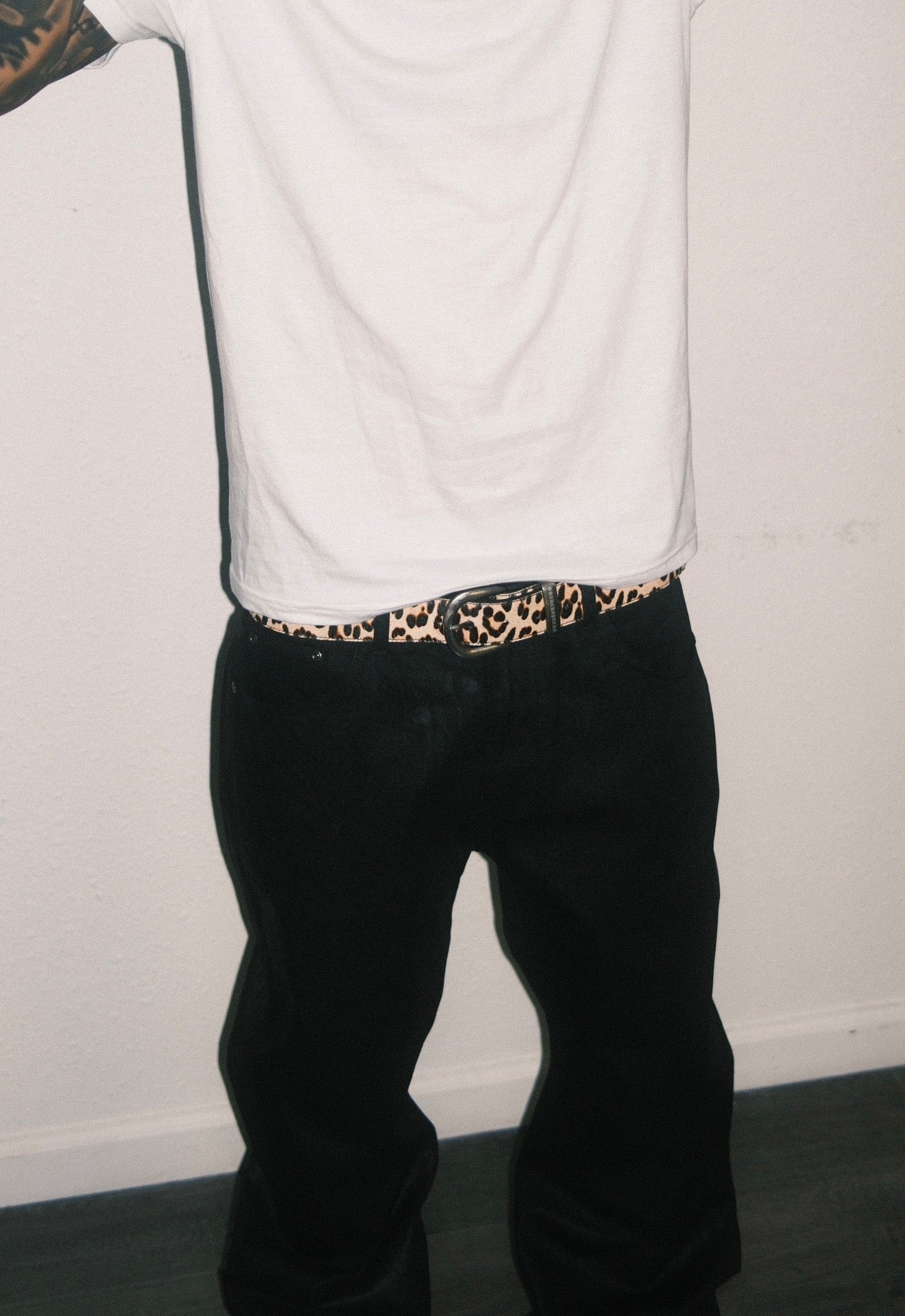 Cheetah Cowhide Belt