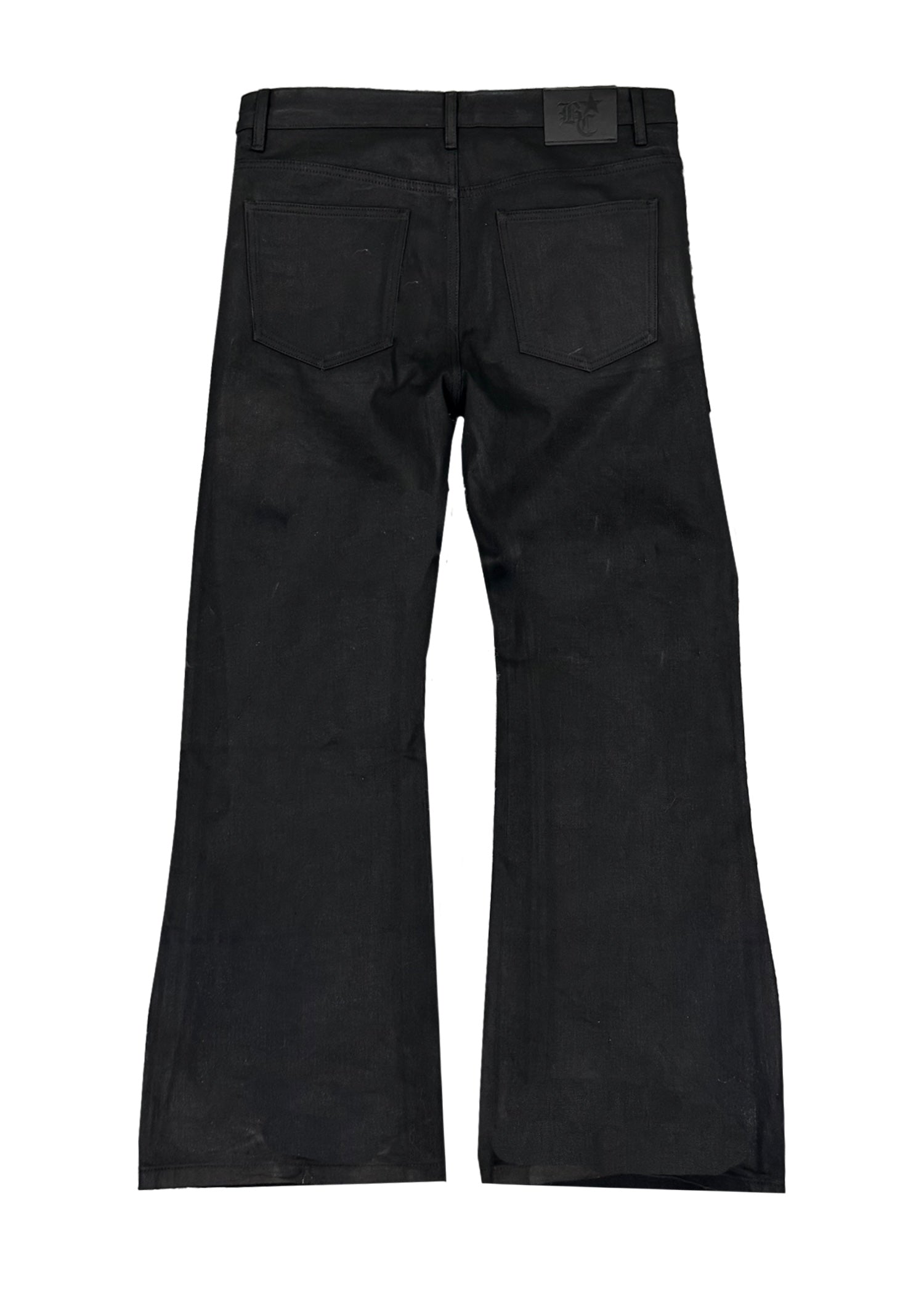 Flared Wax Denim